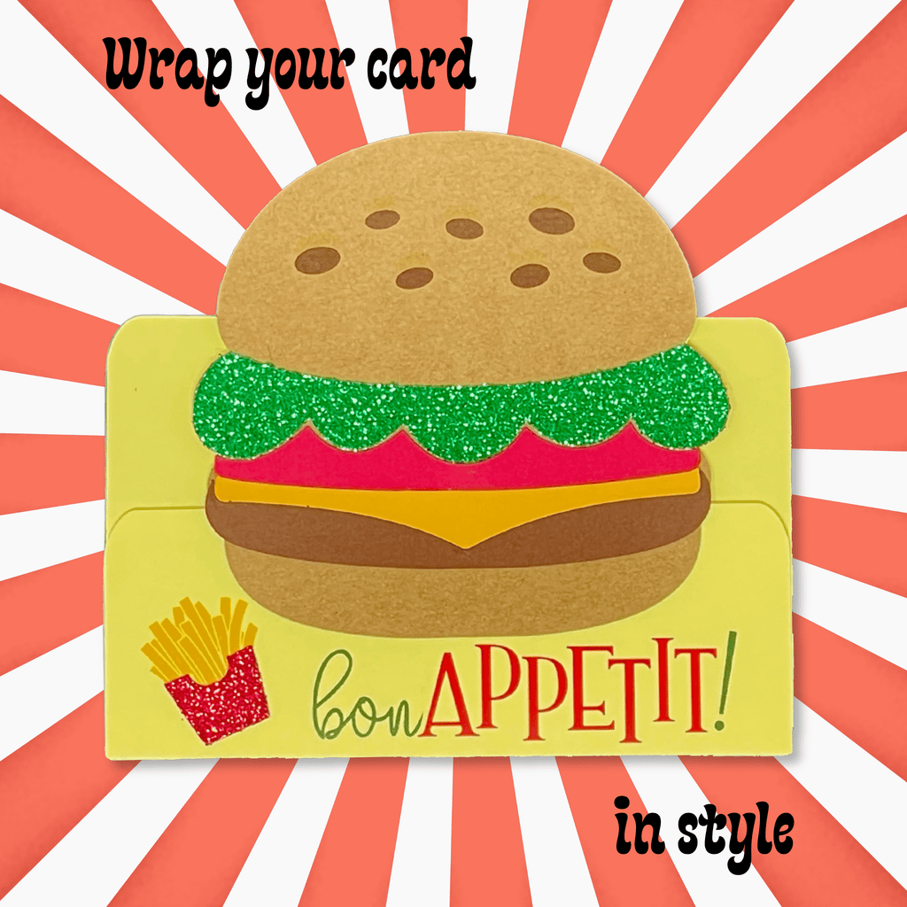 Gift Card Wrap ~ Burger - LazorInk
